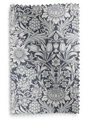 William Morris At Home Indigo Blue Sunflower Made to Measure 100% Cotton Curtains - Image 9 of 9