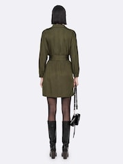 Оливково-зеленые - Платье Allsaints Noora - Изображение 6 7