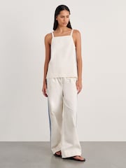 JAG White Canvas Contrast Camisole - Image 1 of 5