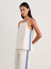 JAG White Canvas Contrast Camisole - Image 5 of 5