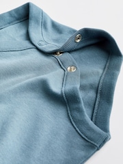 Petrol Blue 5 Pack Plain Baby Bodysuits - Image 10 of 13