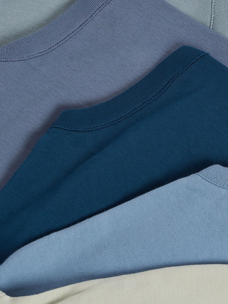 Petrol Blue 5 Pack Plain Baby Bodysuits - Image 13 of 13
