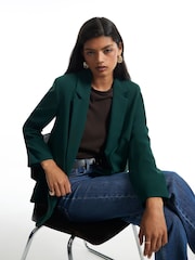 River Island Green Crepe Blazer - Image 2 of 4