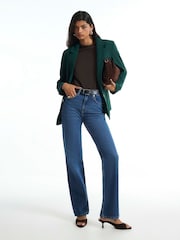 River Island Green Crepe Blazer - Image 3 of 4