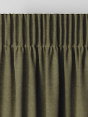 William Morris At Home Sage Green Lodden Embroidery Made to Measure 100% Cotton Curtains - Image 6 of 9