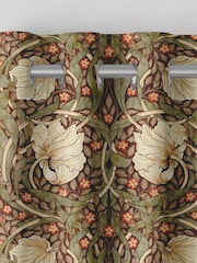 William Morris At Home Green Pimpernel Velvet Made to Measure Curtains - Image 7 of 9