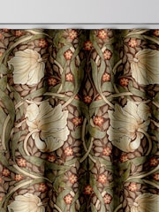 William Morris At Home Green Pimpernel Velvet Made to Measure Curtains - Image 8 of 9