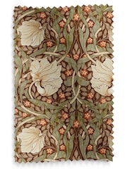 William Morris At Home Green Pimpernel Velvet Made to Measure Curtains - Image 9 of 9