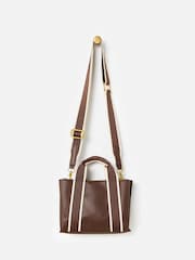 Oliver Bonas Brown Emma Mini Tote Cross-Body Bag - Image 3 of 6