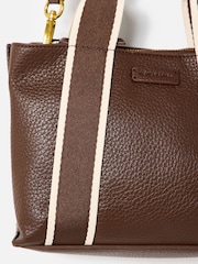 Oliver Bonas Brown Emma Mini Tote Cross-Body Bag - Image 6 of 6