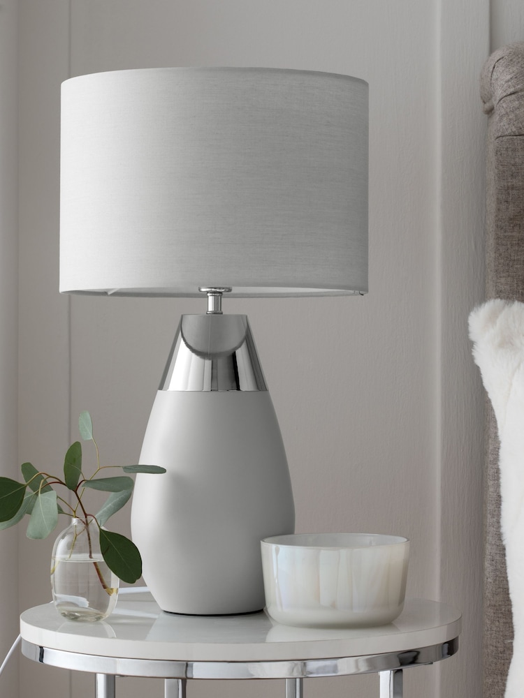 Grey Kit Touch Table Lamp - Image 2 of 8