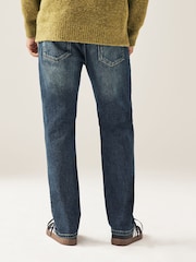 Vintage Dark Blue Straight Vintage Stretch Authentic Jeans - Image 3 of 11