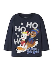 Name It Blue Paw Patrol Christmas Long Sleeve Top - Image 3 of 5