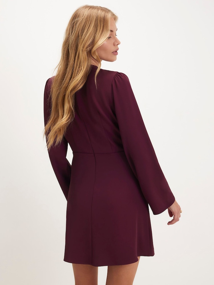 River Island Purple Snaffle Crepe Mini Dress - Image 4 of 4