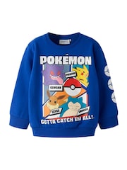 Name It Blue Graphic Pokemon Sweatshirt - Image 3 of 4