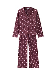 Name It Purple Satin Like Pyjamas Set - Image 1 of 3