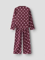Name It Purple Satin Like Pyjamas Set - Image 2 of 3