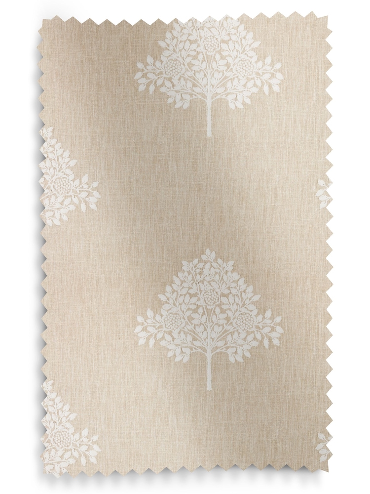 William Morris At Home Cream Marigold Tree Embroidery Made to Measure 100% Cotton Curtains - Image 8 of 8