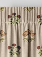 William Morris At Home Natural Lily Flower Embroidery Made to Measure Curtains - Image 6 of 9