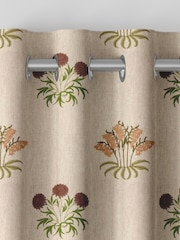 William Morris At Home Natural Lily Flower Embroidery Made to Measure Curtains - Image 7 of 9