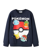 Name It Blue Pokemon Christmas Jumper - Image 2 of 4