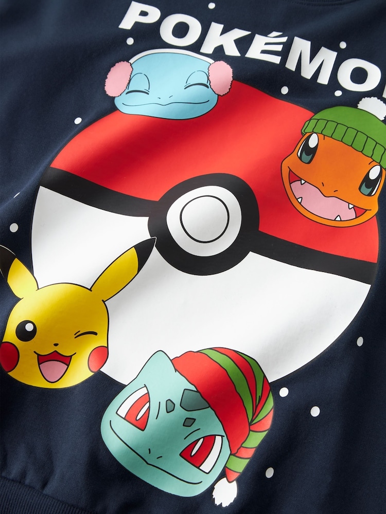 Name It Blue Pokemon Christmas Jumper - Image 4 of 4 Name It Blue Pokemon Christmas Jumper - Image 4 of 4