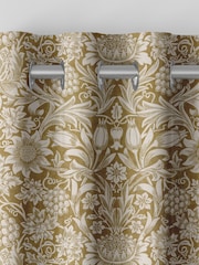 William Morris At Home Ochre Yellow Sunflower Made to Measure 100% Cotton Curtains - Image 7 of 9