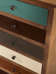 Pacific Multi Pine Wood Six Drawers Chest - Image 2 of 6