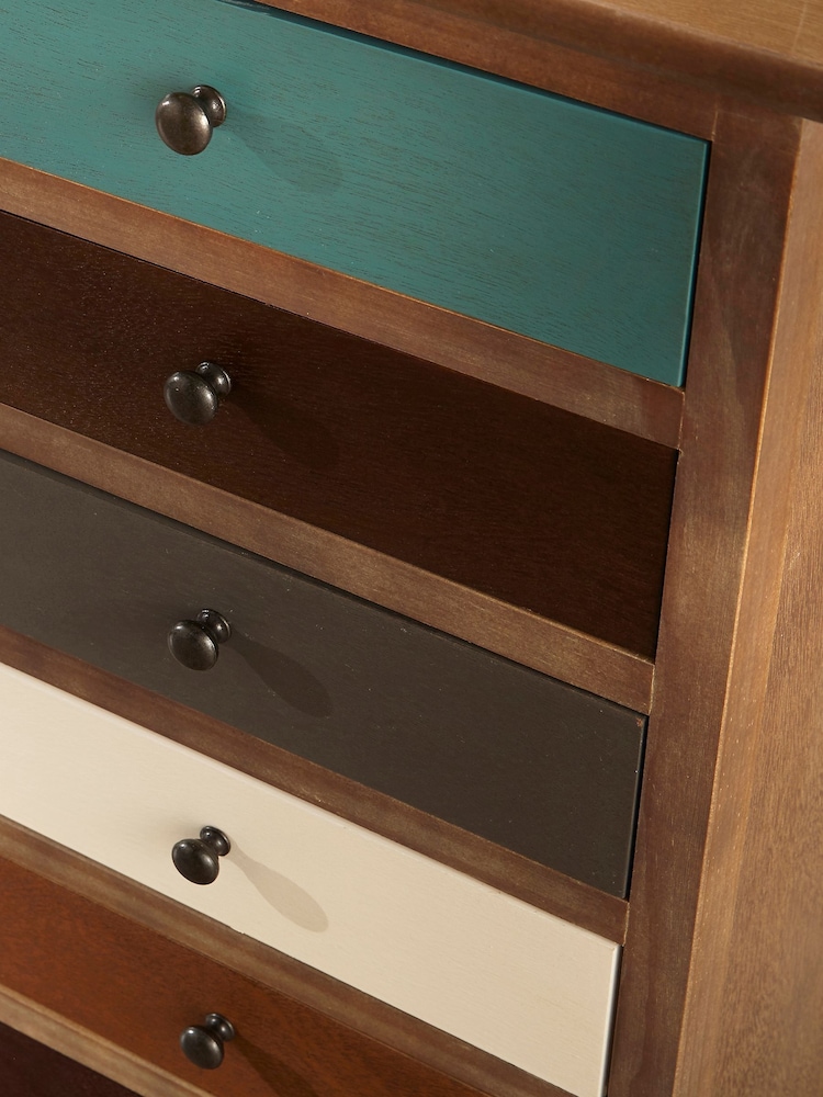Pacific Multi Pine Wood Six Drawers Chest - Image 2 of 6