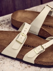 Birkenstock Cream Mayari Nubuck Sandals - Image 3 of 4