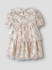 Name It Cream Sequin Teired Occasion Dress - Image 4 of 4