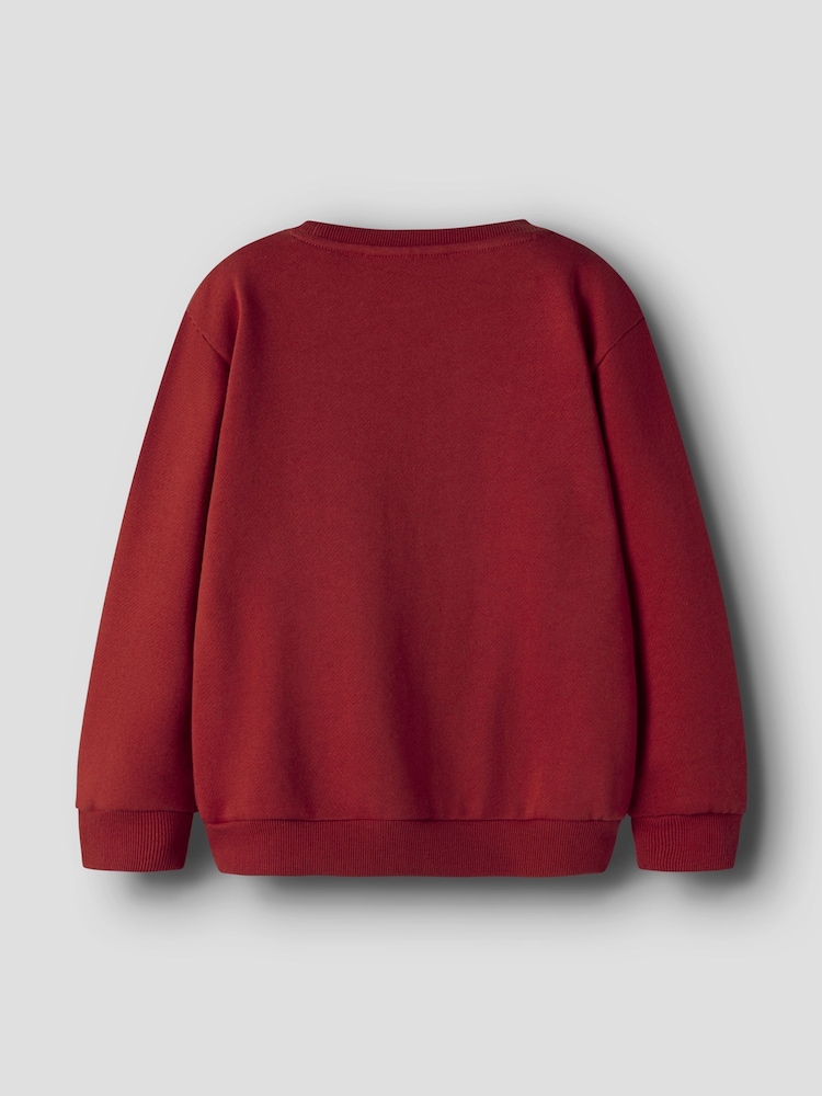 Name It Red Christmas Dinosaur Jumper - Image 2 of 2