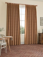 William Morris At Home Orange Marigold Woven Made to Measure Curtains - Image 2 of 9