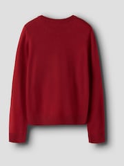 Name It Red Chirstmas Bow Jumper - Image 4 of 5