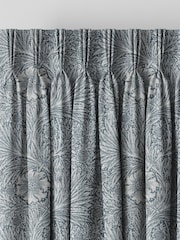 William Morris At Home Blue Marigold Woven Made to Measure Curtains - Image 5 of 9