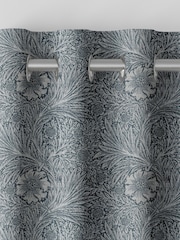 William Morris At Home Blue Marigold Woven Made to Measure Curtains - Image 7 of 9