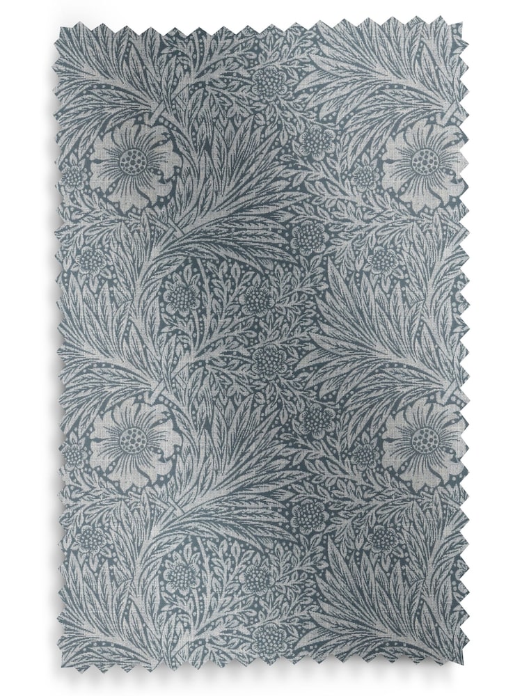 William Morris At Home Blue Marigold Woven Made to Measure Curtains - Image 9 of 9
