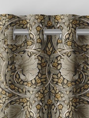William Morris At Home Flint Grey Pimpernel Velvet Made to Measure Curtains - Image 7 of 9