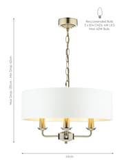 Laura Ashley Brass Sorrento Ceiling Light - Image 5 of 5