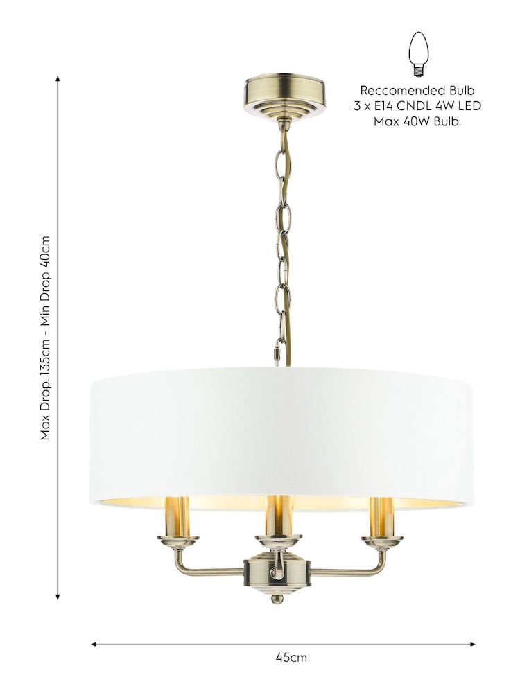 Laura Ashley Brass Sorrento Ceiling Light - Image 5 of 5