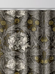 William Morris At Home Iron Grey African Marigold Velvet Made to Measure Curtains - Image 8 of 9