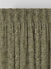 William Morris At Home Sage Green Marigold Velvet Made to Measure Curtains - Image 6 of 9