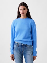 Gap Blue CashSoft Crew Jumper - Image 1 of 4