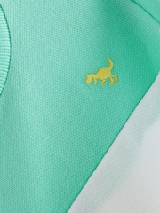 Green/Yellow Short Sleeve Colourblock T-Shirt (3mths-7yrs) - Image 3 of 3