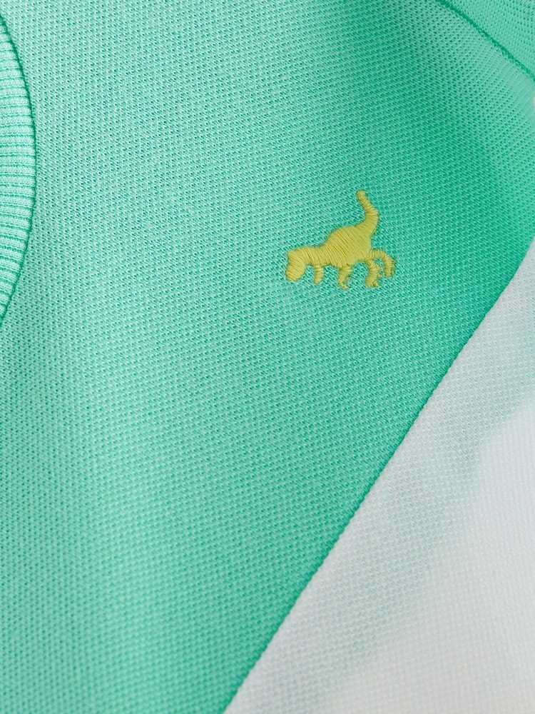 Green/Yellow Short Sleeve Colourblock T-Shirt (3mths-7yrs) - Image 3 of 3