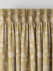 William Morris At Home Ochre Yellow Wild Tulip Made to Measure 100% Cotton Curtains - Image 5 of 9