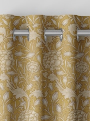 William Morris At Home Ochre Yellow Wild Tulip Made to Measure 100% Cotton Curtains - Image 7 of 9