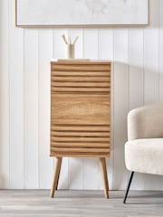 Pacific Natural Eucalyptus Wood 3 Drawer Tall Unit - Image 1 of 8
