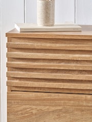 Pacific Natural Eucalyptus Wood 3 Drawer Tall Unit - Image 2 of 8