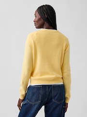 Gap Yellow CashSoft Crew Jumper - Image 2 of 4